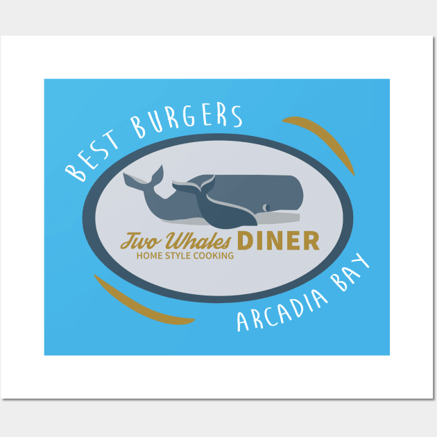 Two Whales Diner Shirt Wall Art by fandemonium